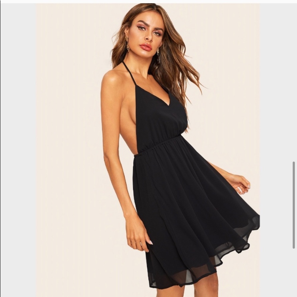 Tobi Little Black Halter Dress